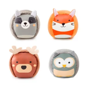 Set de 4 balles doudous Forêt - LITTLE BIG FRIENDS