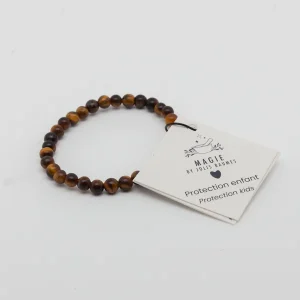 Jolis Baumes -- Bracelet enfant protection œil de tigre