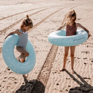 Bouée gonflable - bleue, à pois, 90 cm - Swim Essentials