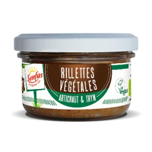 Senfas -- Rillettes végétales artichaut & thym bio - 90 g