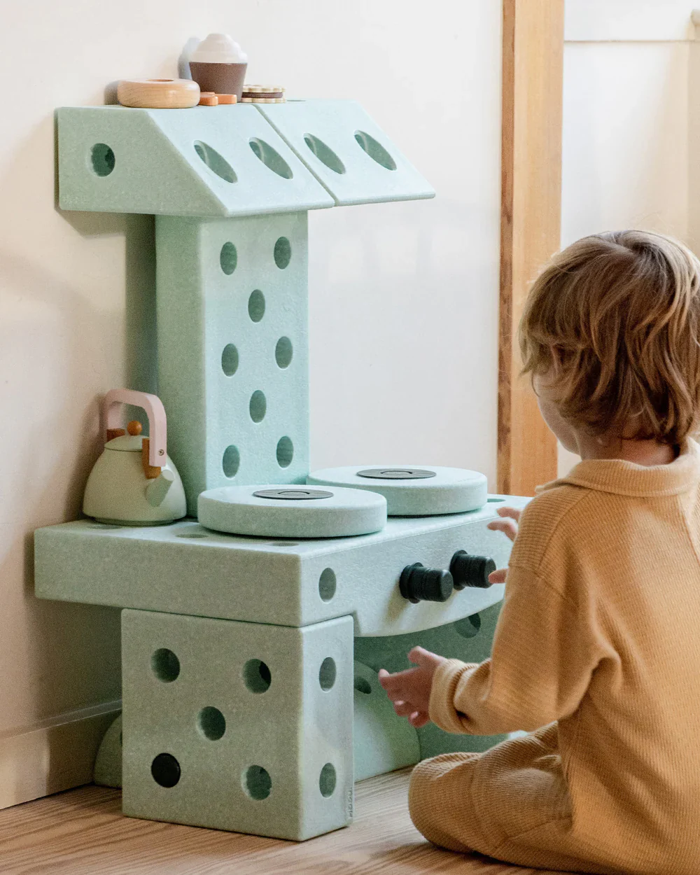 4x roues en mousse - Forest Green - Modu – Image 3