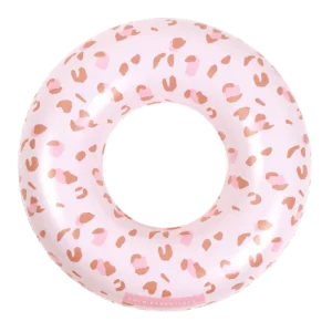 Bouée old pink - 90 cm, léopard - Swim Essentials