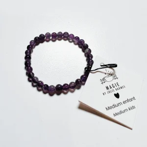 Jolis Baumes -- Bracelet enfant médium améthyste