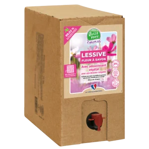 Bulle Verte -- Lessive liquide 2 en 1 fleur à savon Vrac - 10 kg