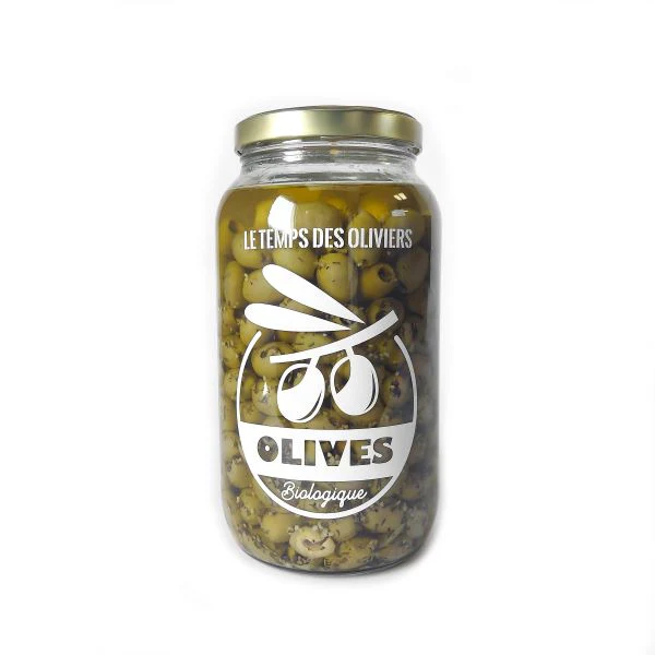 Le Temps Des Oliviers -- Cocktail olives ail & thym bio Vrac - 2.6 kg – Image 2