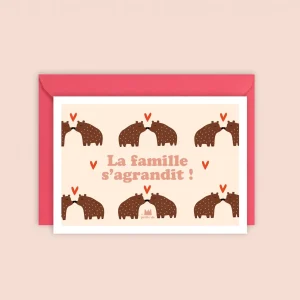 Carte "La famille s'agrandit"