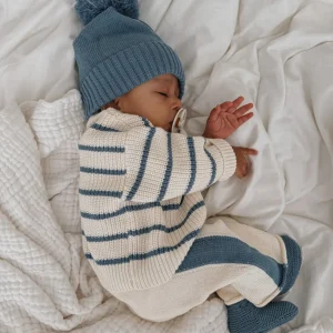 Chandail rayé en tricot épais