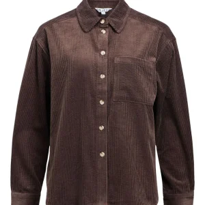 Chemise velours marron OBJGALA