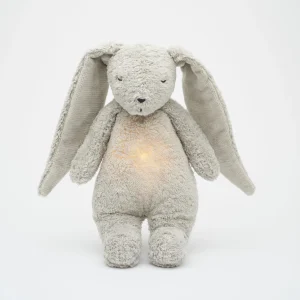 Peluche Lapin gris bruits blancs - MOONIE