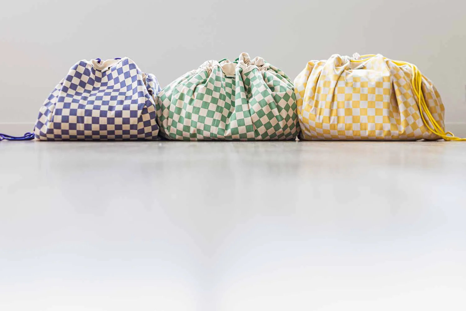 Sac De Rangement Vichy violet  - Tapis de jeux – Image 5