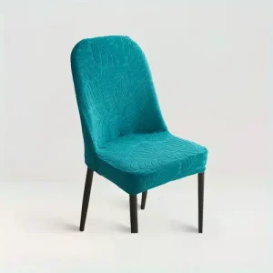 Housse de chaise arrondie en jacquard effet floral - Léandra