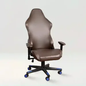 Housse de chaise de bureau effet cuir - Cyndelle