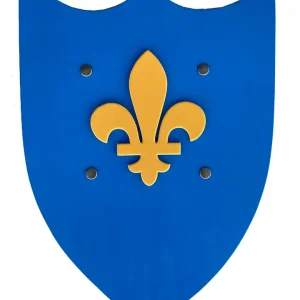 BOUCLIER HISTORIQUE L BLEU AVEC FLEUR DE LYS - Jeu de role pour enfants