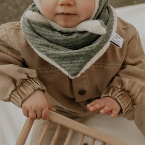 Cache-cou velours kaki