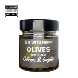 Le Temps Des Oliviers -- Cocktail olives citron & basilic bio - 180 g