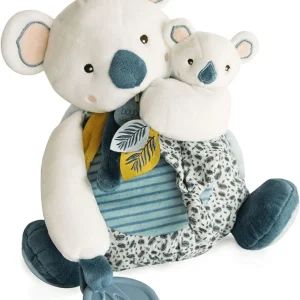 Doudou et Compagnie - Peluche Koala Avec Bébé et Anneau De Dentition