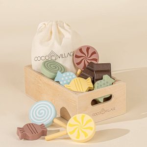 Set de jeu de bonbons en bois - Coco Village