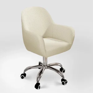 Housse de chaise de bureau arrondie en jacquard - Giulia