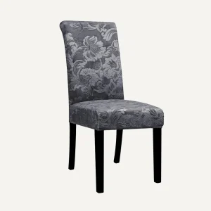 Housse de chaise en jacquard avec motifs feuilles - Natalia