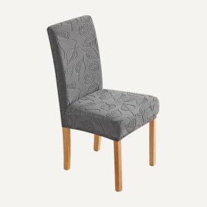 Housse de chaise en jacquard motifs feuillages - Martina