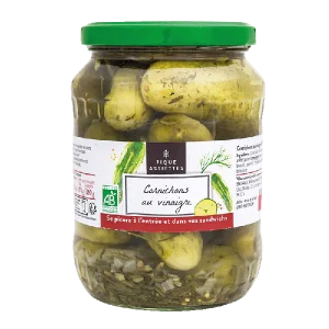 Pique Assiettes -- Cornichons au vinaigre bio - 360 g