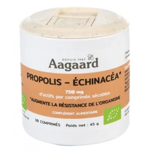 Aagaard -- Propolis echinacéa - 30 comprimés - 750 mg