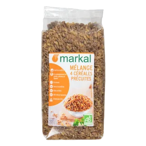 Markal -- Mélange 4 céréales précuites bio - 500 g